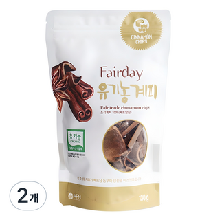 페어데이 공정무역 유기농계피, 130g, 2개