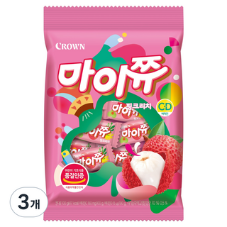 마이쮸 필로우 핑크리치, 100g, 3개