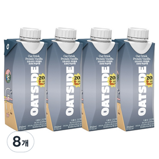 OATSIDE 歐特賽 燕麥蛋白飲 香草口味, 8個, 250ml