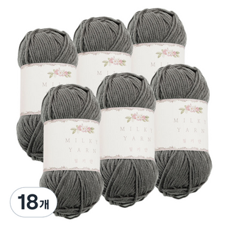 밀키얀 뜨개실, 32 그레이, 18개