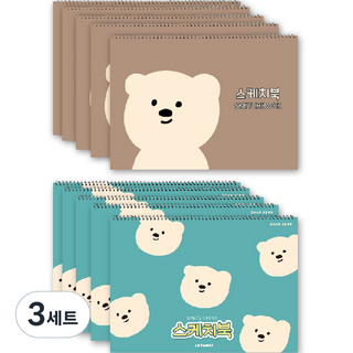 아트모아 스케치북 2종 x 5p 세트, 345x248, 30매, 3세트