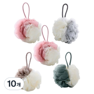 Woni家 雙色沐浴球 隨機出貨, A款, 10個, 1入