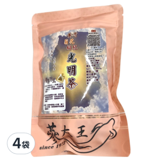 蔘大王 黃耆菊花枸杞光明茶包 3D立體茶包設計, 6g, 10包, 4袋