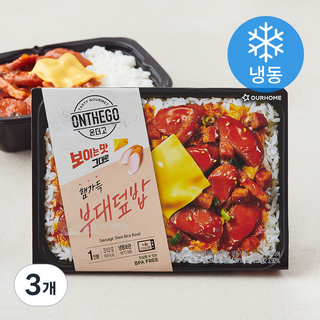 아워홈 온더고 햄가득 부대덮밥 (냉동), 310g, 3개