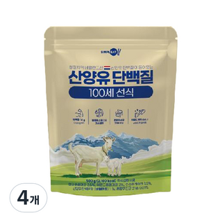 심플잇 산양유 단백질 100세 선식, 500g, 4개
