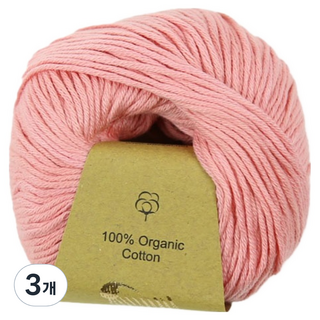 GAZZAL Ancora's 有機編織線, 3個, 425 蜜桃粉