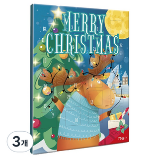 Excellent Baron 聖誕倒數日曆 馴鹿, 75g, 3個