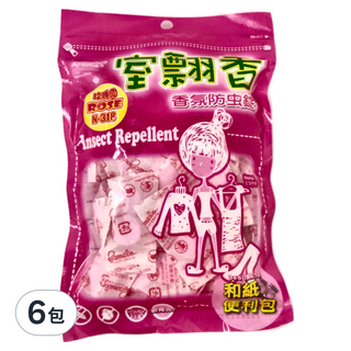 室飄香 香氛防蟲錠 和紙便利包 玫瑰, 300g, 6包