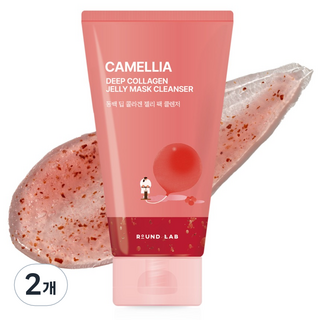 라운드랩 동백 딥 콜라겐 젤리 팩 클렌저, 150ml, 2개