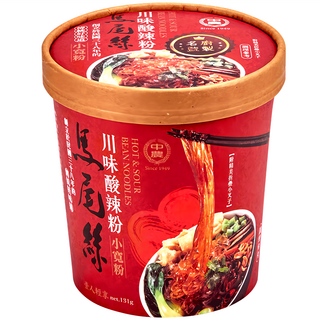 中農粉絲 馬尾絲 川味酸辣粉, 1個, 131g
