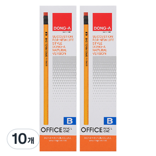 동아 오피스 연필 원 B, 노랑, 120개