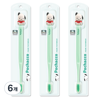 ATEX 帕恰狗公仔幼兒牙刷, 混和顏色, 1入, 6個