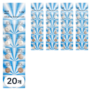 PARTYSHOW 鈕扣電池 LR44, 10入, 20個