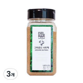 DELICIOUS MARKET 堅果肉荳蔻粉, 230g, 3個