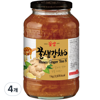 꽃샘 꿀생강차 S, 1kg, 1개입, 4개