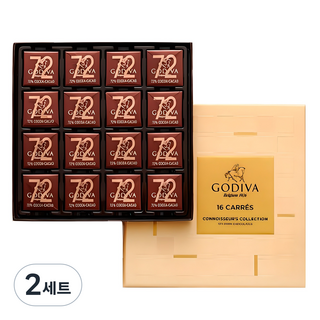 GODIVA Kare Assortment系列黑巧克力 72% 16入, 83g, 2套