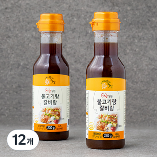 사랑과정성 사랑담은 불고기랑갈비랑, 230g, 12개