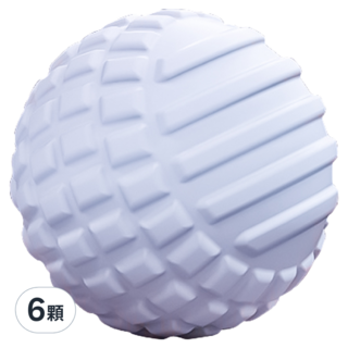 小麥購物 按摩筋膜球 顆粒球 Y995 73g, 藍色, 6顆