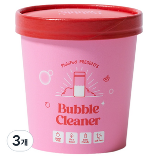 플레인팟 버블클리너 텀블러 발포 세정제, 0.24kg, 3개
