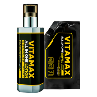 MIP Vitamax 男士多效乳液套裝 含200毫升乳液 + 150毫升補充包, 1組