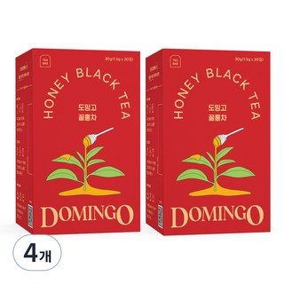 DOMINGO 蜂蜜紅茶茶包, 1.5g, 20包, 4盒