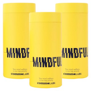 콤마랩스 L 테아닌 스트레스 긴장완화 건강기능식품 마음챙김 츄어블 콤마 영양제, 3개, 90정