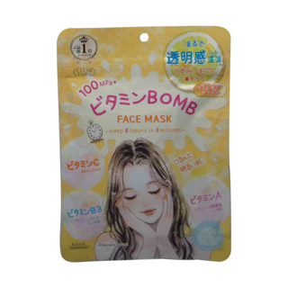 KOSE 高絲 光映透 亮白維C爆彈面膜 集中調理暗沉毛孔 透明感, 7入, 1包