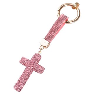 스타리움 차키 가방 십자가 키링, 핑크, 1개