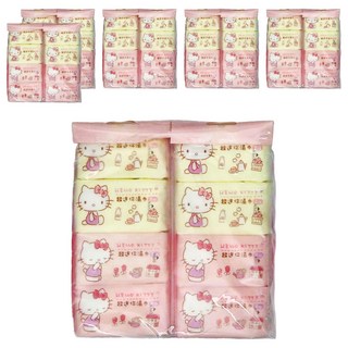 Hello Kitty 凱蒂貓 超迷你濕巾 64抽 隨身組合包, 8包, 6袋