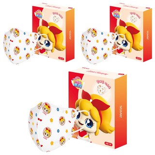 CHARMZONE 兒童用 奇妙萌可 第3季 加油핑 口罩 小型, 20張, 6個