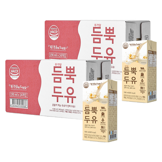 유기농마루 듬뿍두유, 190ml, 48개