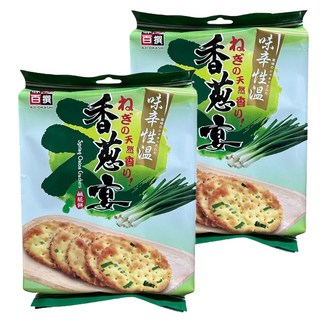 AJI OKASHI 味覺百撰 香蔥宴鹹脆餅 香蔥口味, 310g, 2包