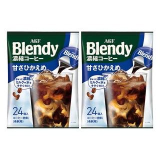 블랜디 AGF 포션 라이트 슈거 캡슐커피, 18g, 24개입, 2개