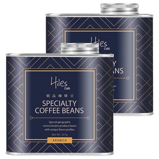 Hiles Cafe 衣索比亞 耶加雪菲 G1 極品阿拉比卡 227g 單向氣閥式豆罐, 咖啡豆(無研磨), 2罐