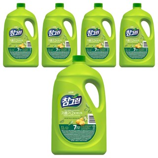 Chamgreen CJ Lion Clean 濟州島綠茶水洗潔精容器, 3.1kg, 5個