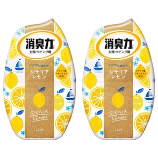 ST 雞仔牌 部屋消臭力 芳香消臭劑 400ml 玄關/客廳用, 2瓶, 西西里檸檬