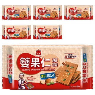 義美 煎餅 杏仁南瓜子, 100g, 6包