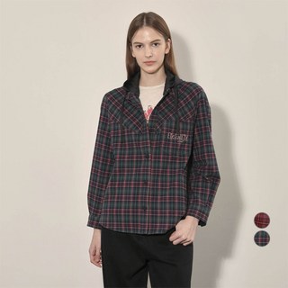Olivia Lauren 女用針織連帽格紋襯衫 VVBNL4F8291