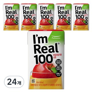 I'm Real 100高濃縮蘋果果汁, 140ml, 24入