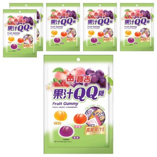 義美 寶吉果汁QQ糖 綜合, 88g, 6袋