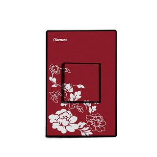 Charmant 1孔嵌入式開關, 酒紅色, 1個