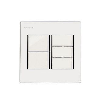 Homecoco 素面5開關關 白色, 1個