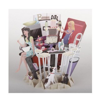 3D立體紙卡, 1個