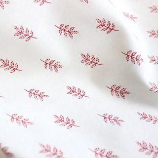 르우홈 월계수 패브릭원단 아이보리레드, 아이보리+레드