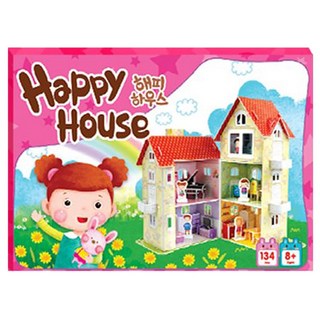 뜯어만드는세상 해피하우스 입체퍼즐, 만8세이상, 134피스, 1개