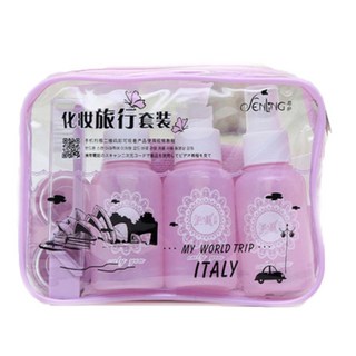 여행용 화장품 공병 5p J세트, 퍼플, 1세트