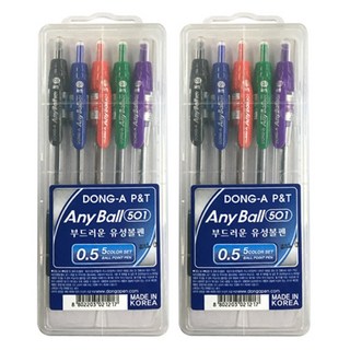 동아연필 애니볼 세트, 5색, 2개