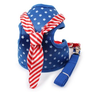 ZEZEPET 圓點領帶藍色胸背帶 PYW906, 1個