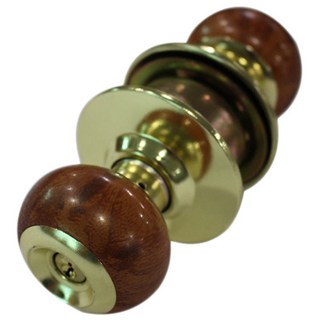 Eco Handyman 木紋球型門鎖, 棕色, 1個