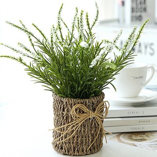 행복한마을 조화 라탄 브리사, 화이트, 1개